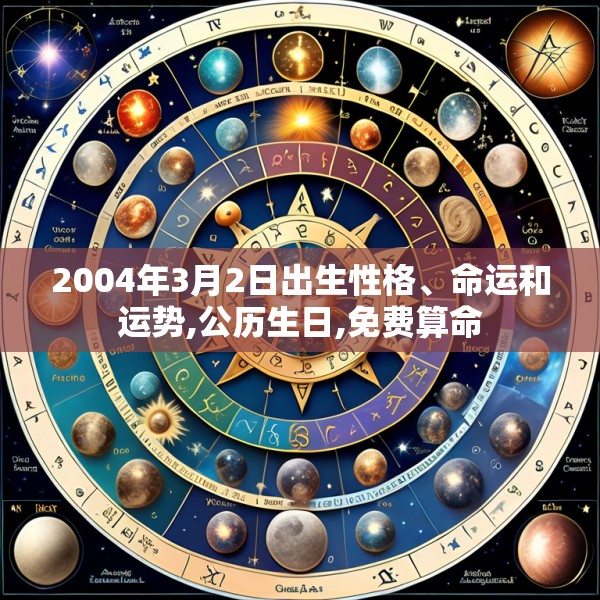 2004年3月2日出生性格、命运和运势,公历生日,免费算命