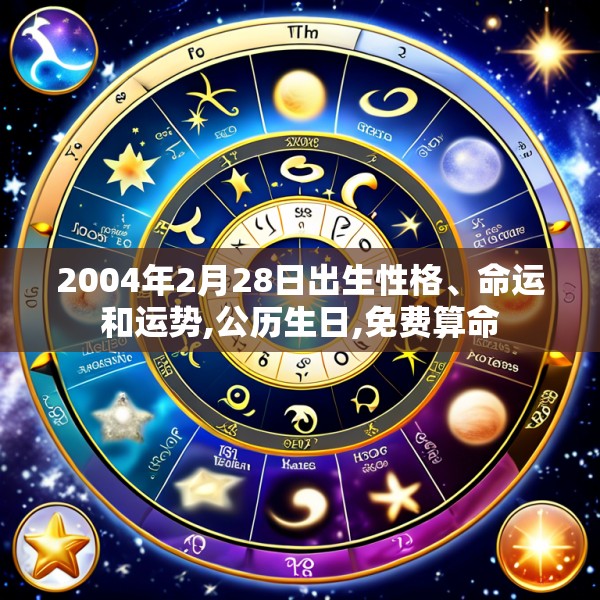 2004年2月28日出生性格、命运和运势,公历生日,免费算命