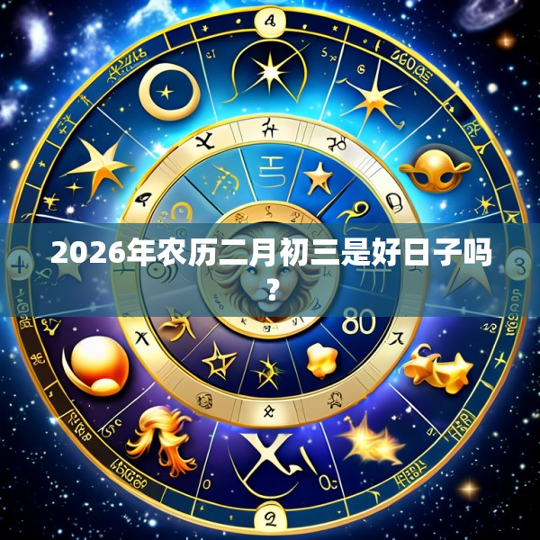 2026年农历二月初三是好日子吗？