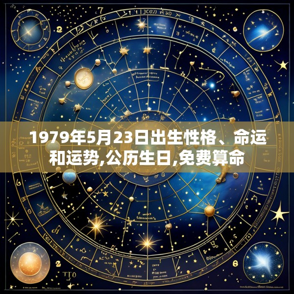 1979年5月23日出生性格、命运和运势,公历生日,免费算命