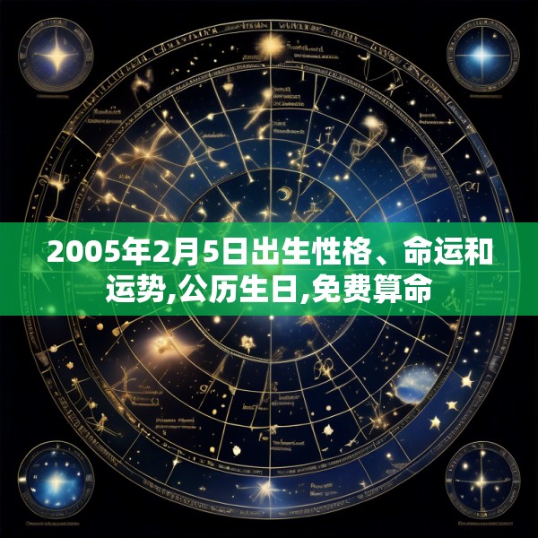 2005年2月5日出生性格、命运和运势,公历生日,免费算命