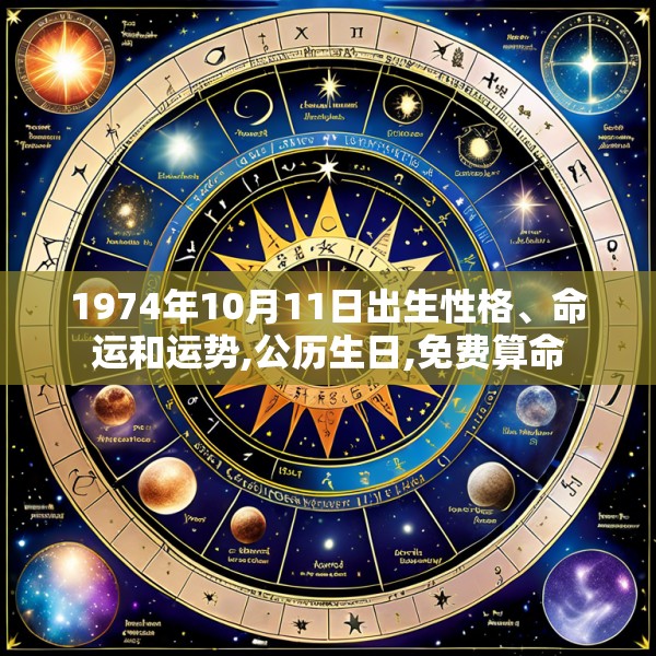 1974年10月11日出生性格、命运和运势,公历生日,免费算命