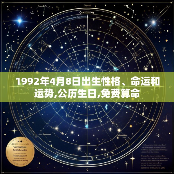 1992年4月8日出生性格、命运和运势,公历生日,免费算命