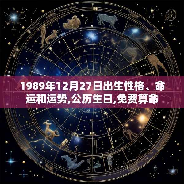 1989年12月27日出生性格、命运和运势,公历生日,免费算命
