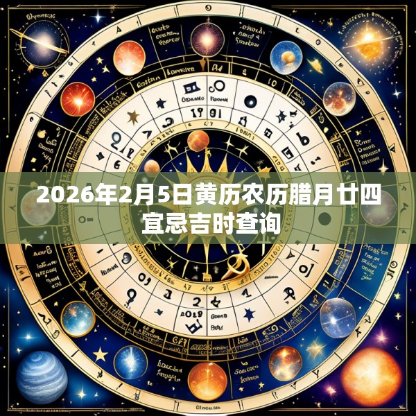 2026年2月5日黄历农历腊月廿四 宜忌吉时查询