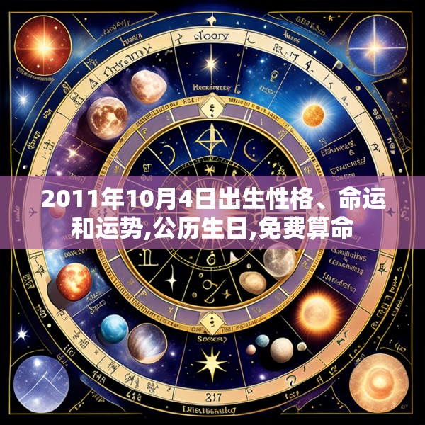2011年10月4日出生性格、命运和运势,公历生日,免费算命