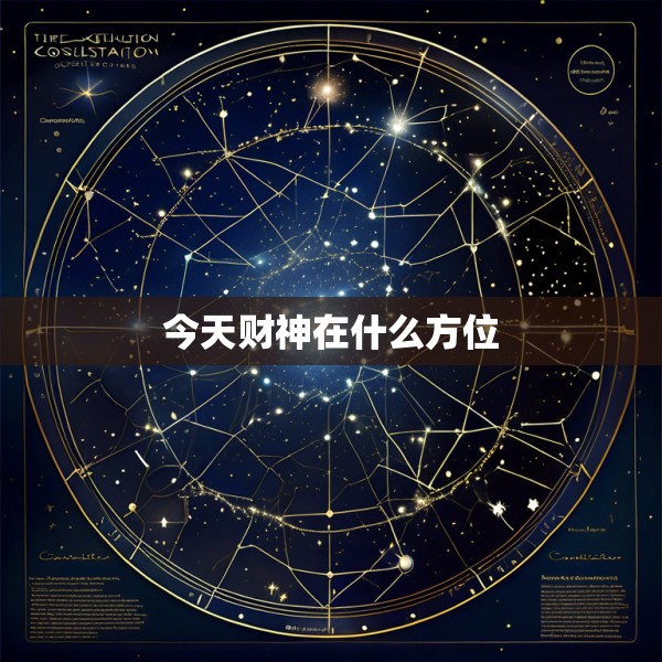 今天财神在什么方位