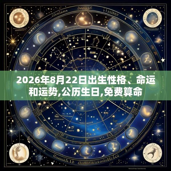 2026年8月22日出生性格、命运和运势,公历生日,免费算命