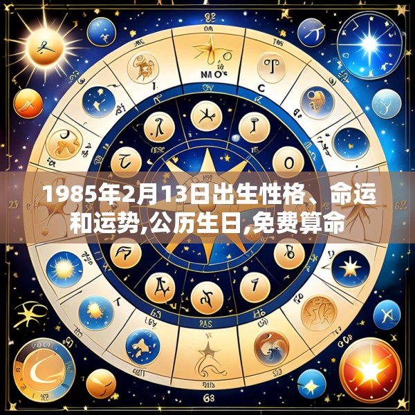 1985年2月13日出生性格、命运和运势,公历生日,免费算命