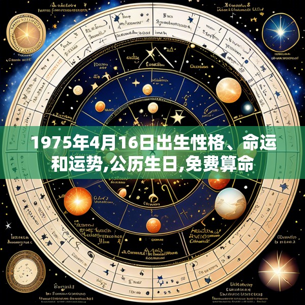 1975年4月16日出生性格、命运和运势,公历生日,免费算命