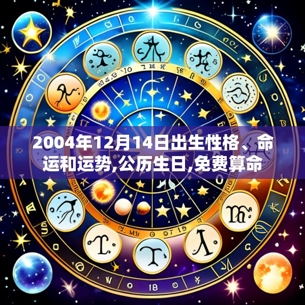 2004年12月14日出生性格、命运和运势,公历生日,免费算命