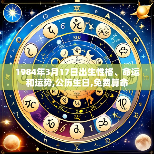 1984年3月17日出生性格、命运和运势,公历生日,免费算命