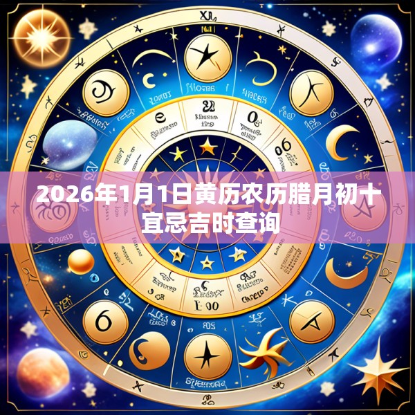 2026年1月1日黄历农历腊月初十 宜忌吉时查询