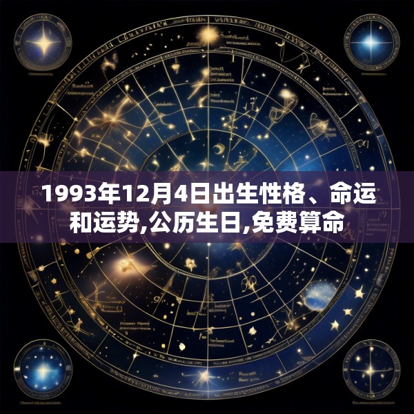 1993年12月4日出生性格、命运和运势,公历生日,免费算命