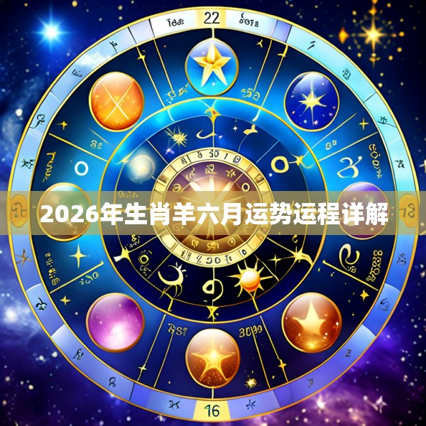 2026年生肖羊六月运势运程详解