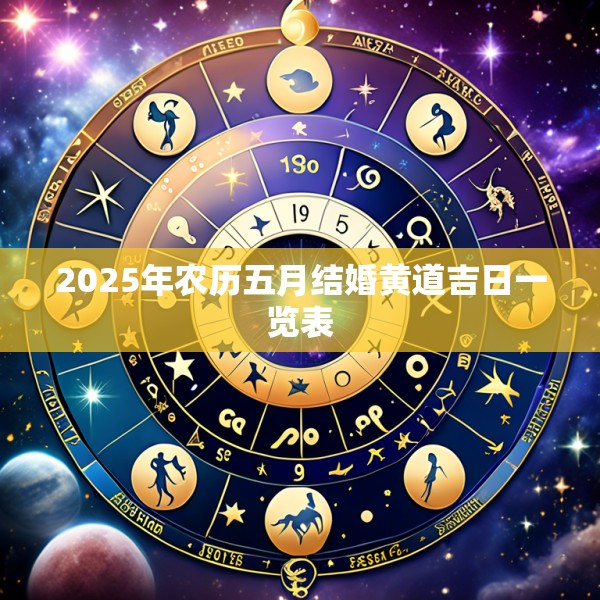 2025年农历五月结婚黄道吉日一览表