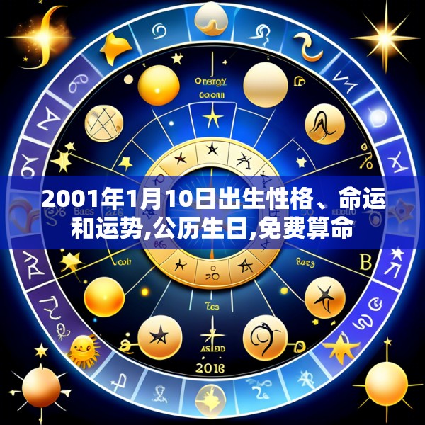 2001年1月10日出生性格、命运和运势,公历生日,免费算命