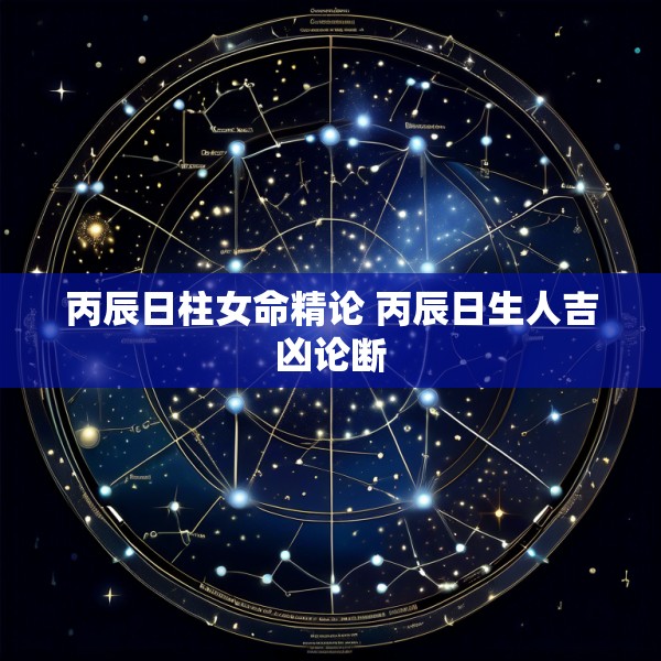 丙辰日柱女命精论 丙辰日生人吉凶论断
