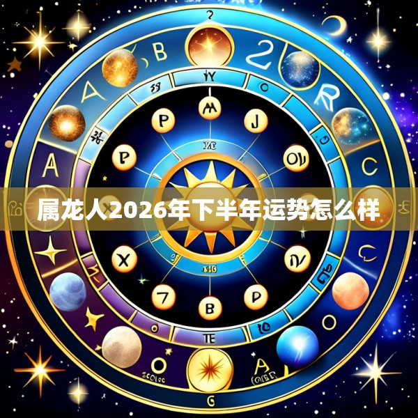 属龙人2026年下半年运势怎么样