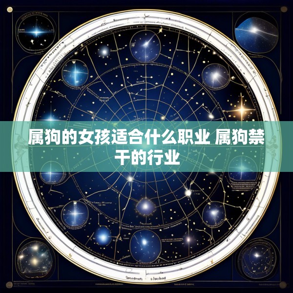 属狗的女孩适合什么职业 属狗禁干的行业