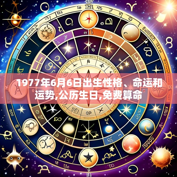 1977年6月6日出生性格、命运和运势,公历生日,免费算命