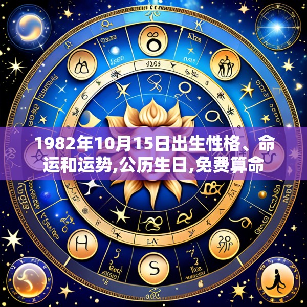 1982年10月15日出生性格、命运和运势,公历生日,免费算命
