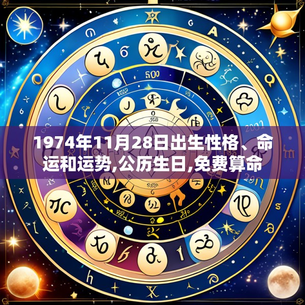 1974年11月28日出生性格、命运和运势,公历生日,免费算命