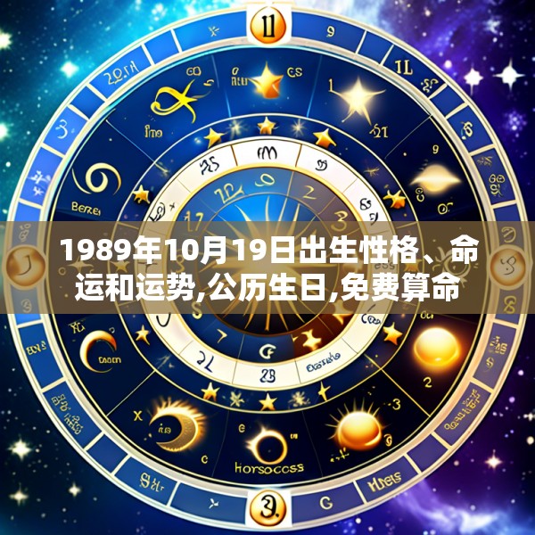 1989年10月19日出生性格、命运和运势,公历生日,免费算命