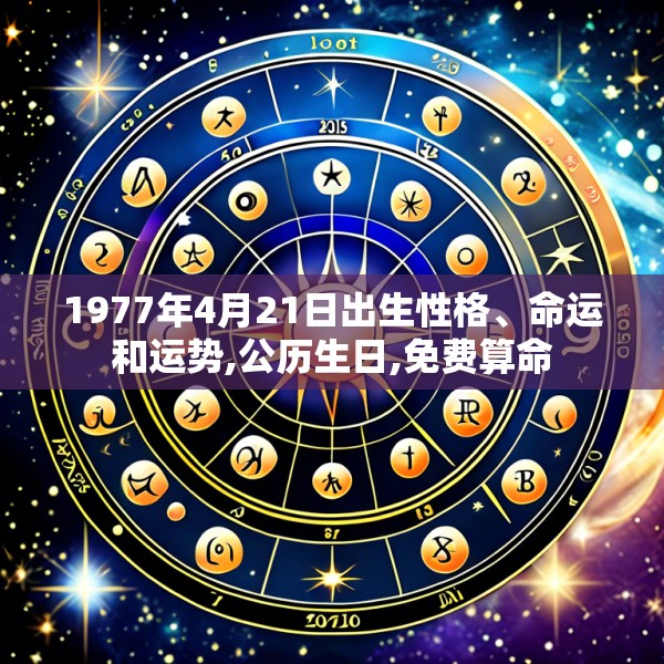 1977年4月21日出生性格、命运和运势,公历生日,免费算命