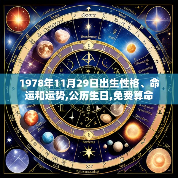 1978年11月29日出生性格、命运和运势,公历生日,免费算命