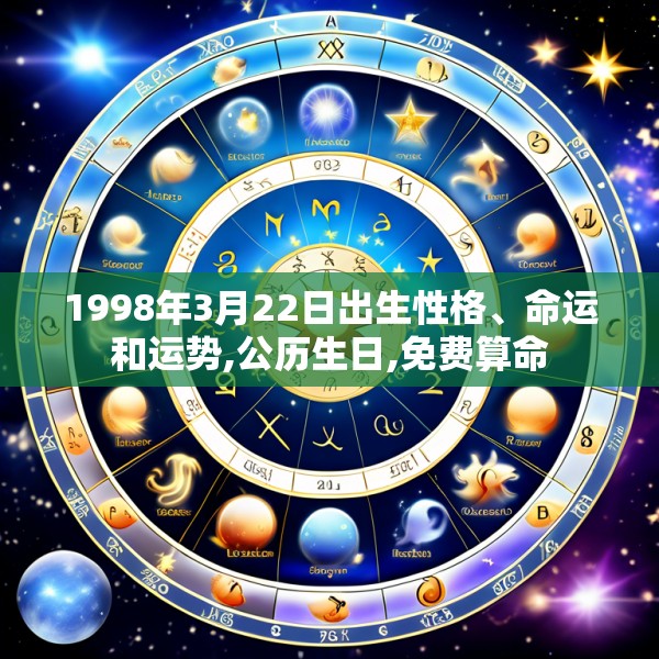 1998年3月22日出生性格、命运和运势,公历生日,免费算命