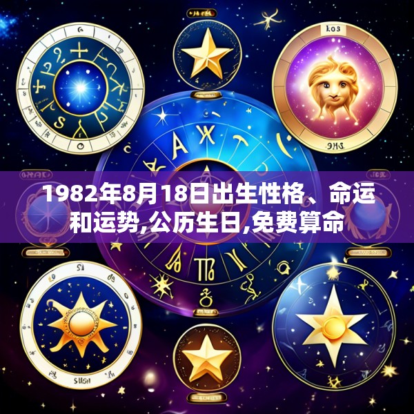 1982年8月18日出生性格、命运和运势,公历生日,免费算命