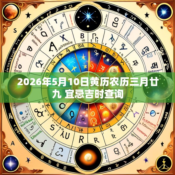 2026年5月10日黄历农历三月廿九 宜忌吉时查询