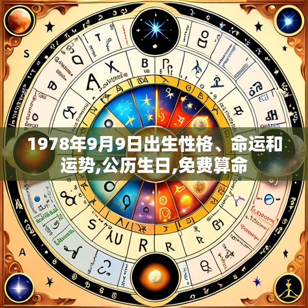 1978年9月9日出生性格、命运和运势,公历生日,免费算命