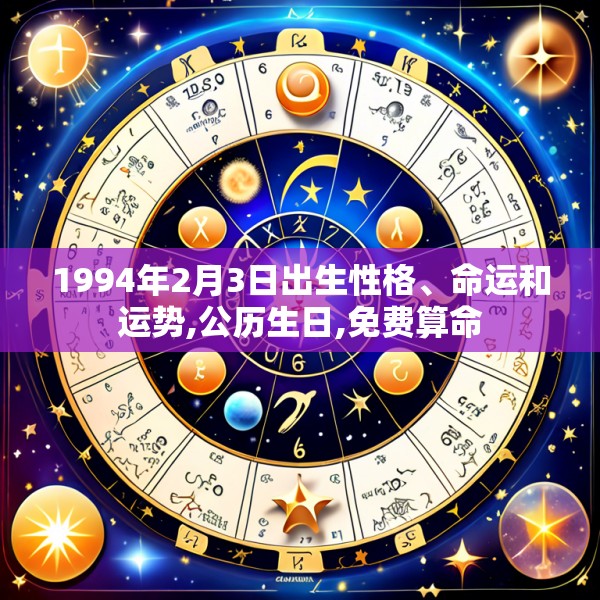 1994年2月3日出生性格、命运和运势,公历生日,免费算命