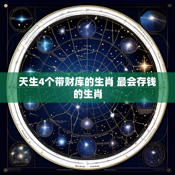 天生4个带财库的生肖 最会存钱的生肖