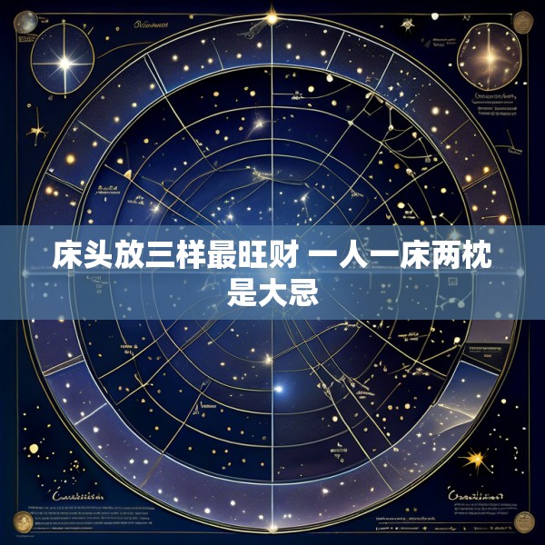 床头放三样最旺财 一人一床两枕是大忌