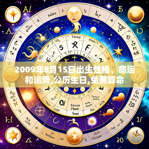 2009年8月15日出生性格、命运和运势,公历生日,免费算命