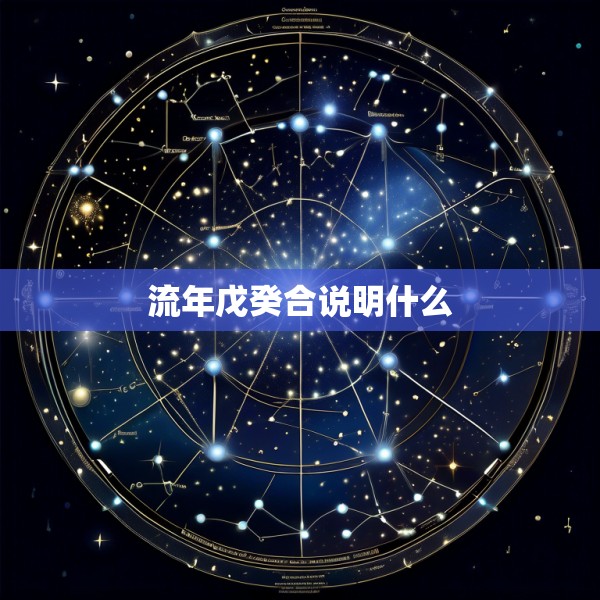 流年戊癸合说明什么