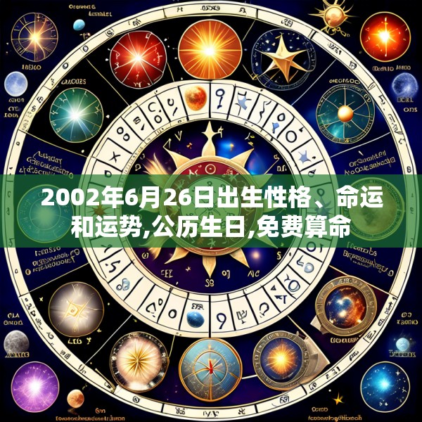 2002年6月26日出生性格、命运和运势,公历生日,免费算命
