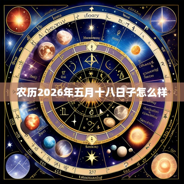 农历2026年五月十八日子怎么样
