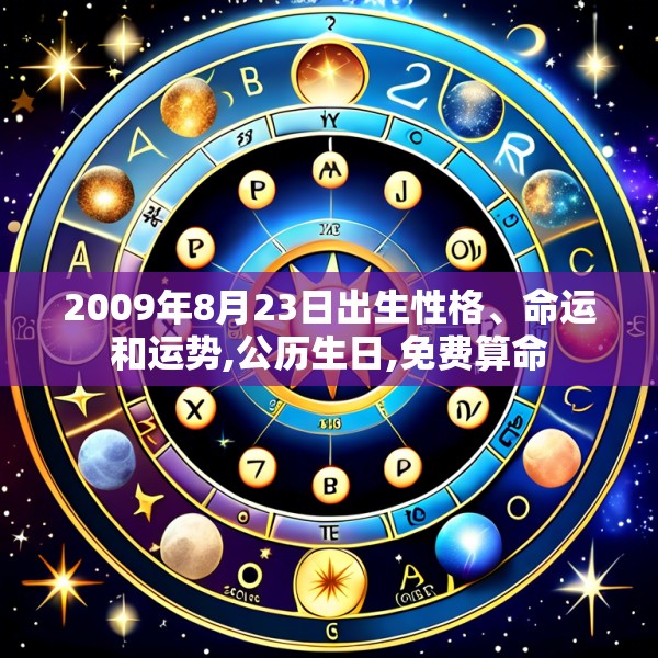 2009年8月23日出生性格、命运和运势,公历生日,免费算命