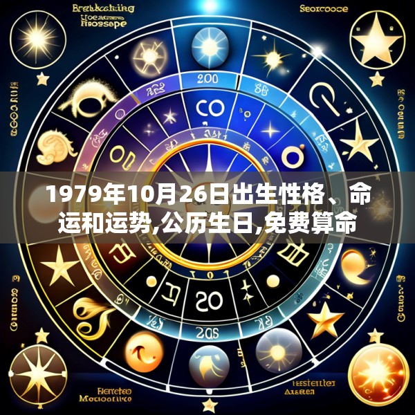 1979年10月26日出生性格、命运和运势,公历生日,免费算命