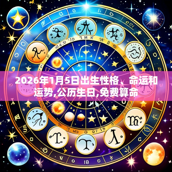 2026年1月5日出生性格、命运和运势,公历生日,免费算命