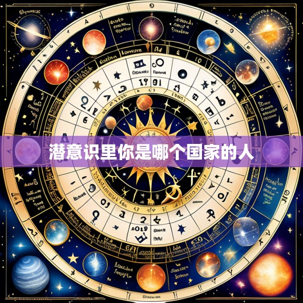 潜意识里你是哪个国家的人