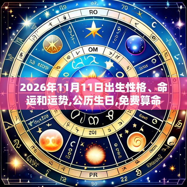2026年11月11日出生性格、命运和运势,公历生日,免费算命