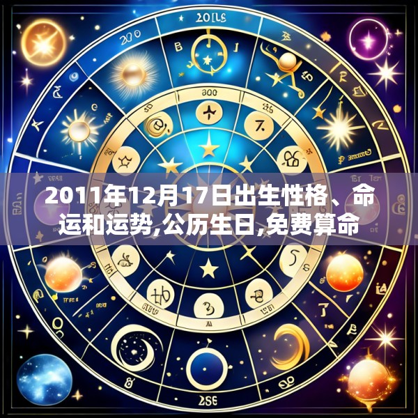 2011年12月17日出生性格、命运和运势,公历生日,免费算命