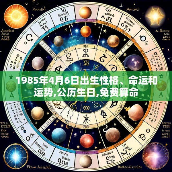 1985年4月6日出生性格、命运和运势,公历生日,免费算命
