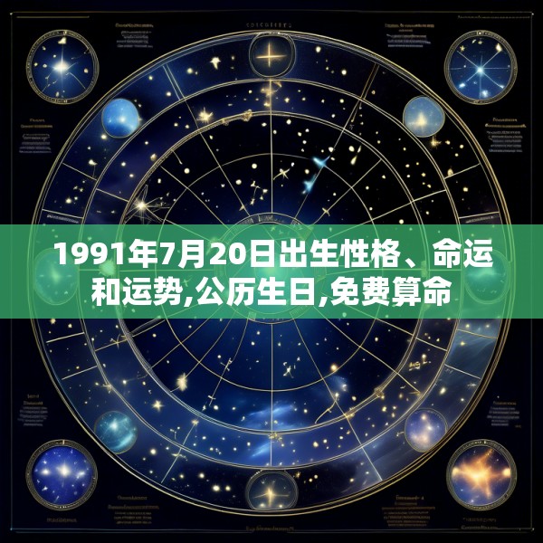 1991年7月20日出生性格、命运和运势,公历生日,免费算命