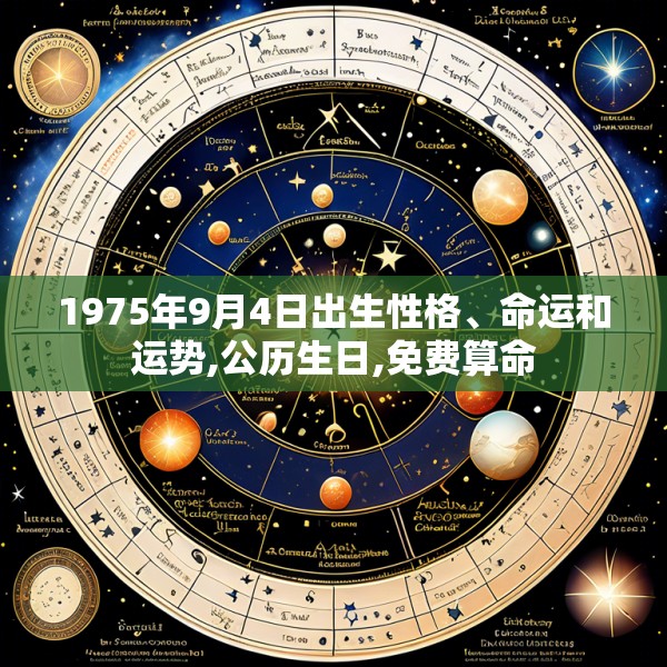 1975年9月4日出生性格、命运和运势,公历生日,免费算命